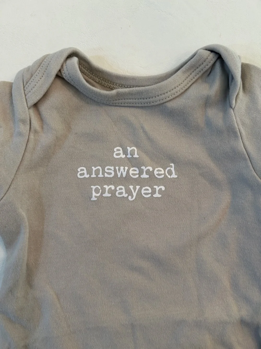 Baby Bodysuit & Pants Set - "an answered prayer" - Picture 5 of 5